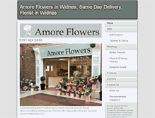 Tablet Screenshot of amoreflowers.co.uk